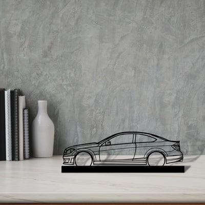 c63-amg Silhouette Metal Art Stand - Tinvibe