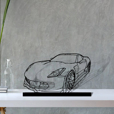 c7-z06 Silhouette Metal Art Stand - Tinvibe
