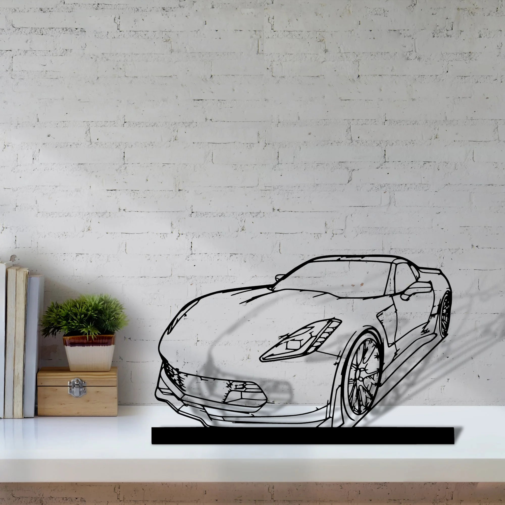 c7-z06 Silhouette Metal Art Stand - Tinvibe