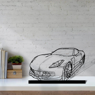 c7-z06 Silhouette Metal Art Stand - Tinvibe
