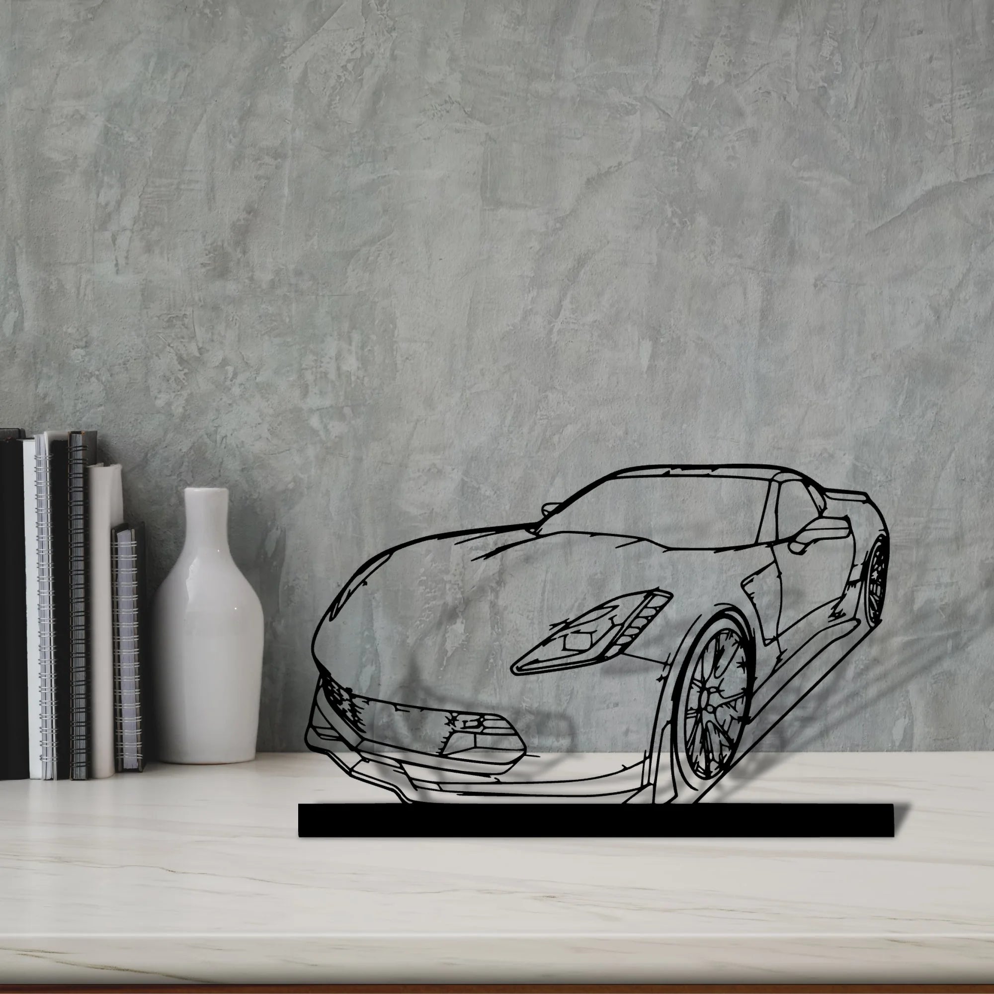 c7-z06 Silhouette Metal Art Stand - Tinvibe
