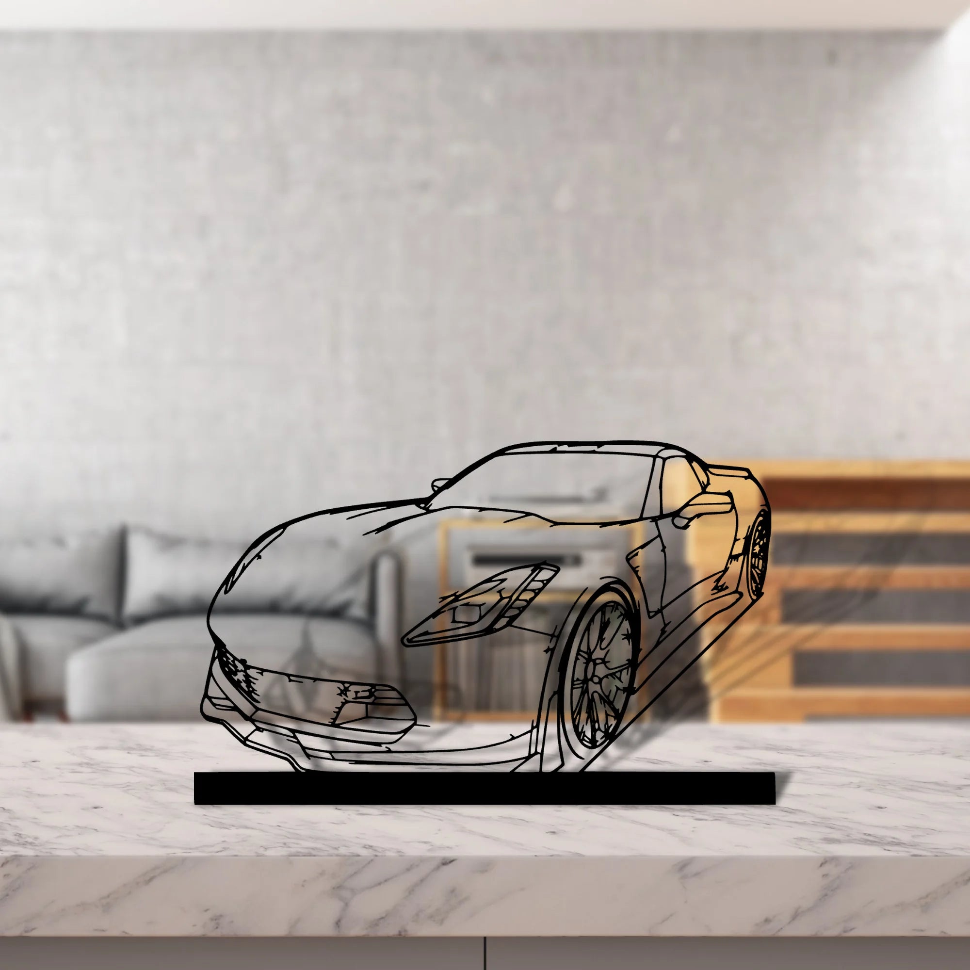 c7-z06 Silhouette Metal Art Stand - Tinvibe