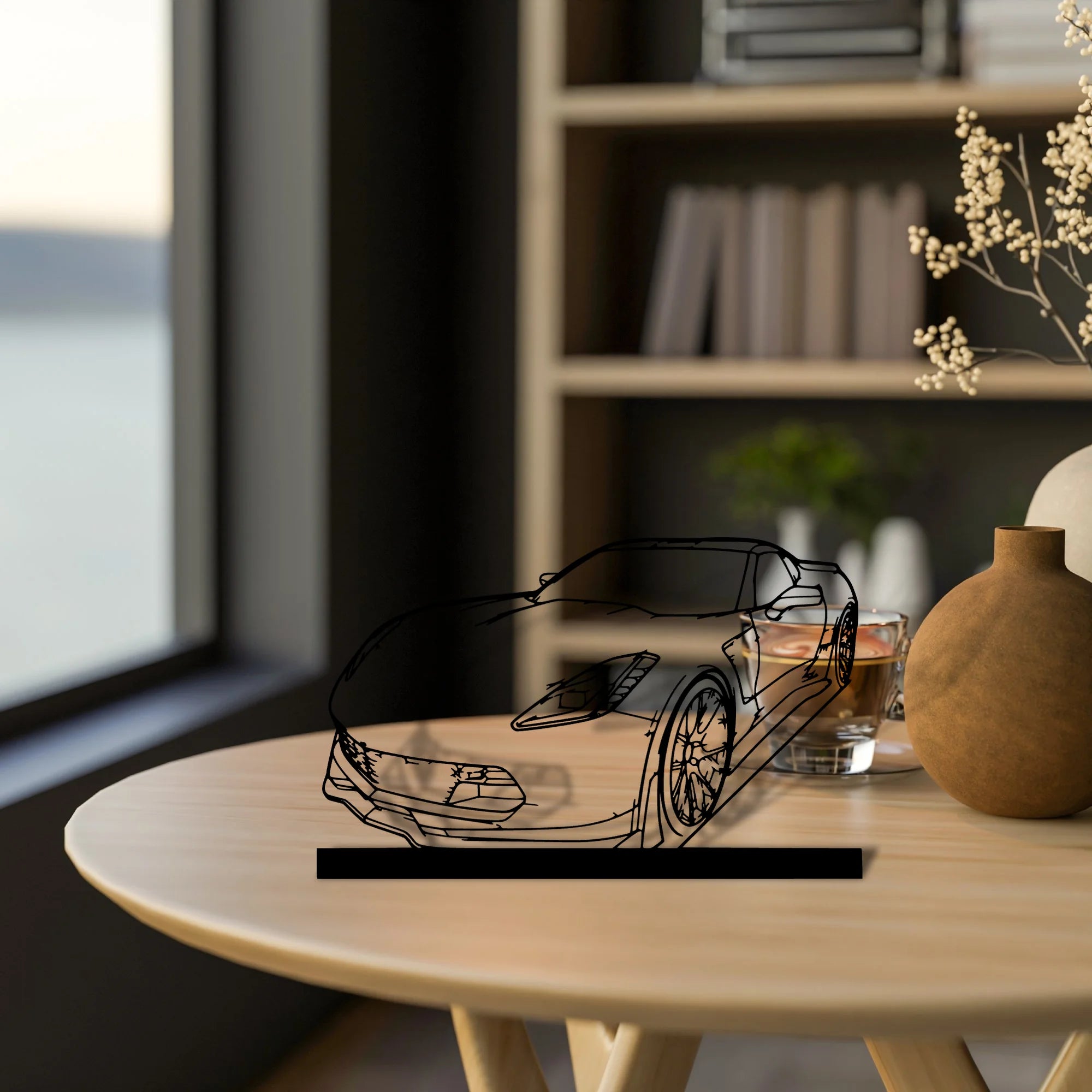 c7-z06 Silhouette Metal Art Stand - Tinvibe