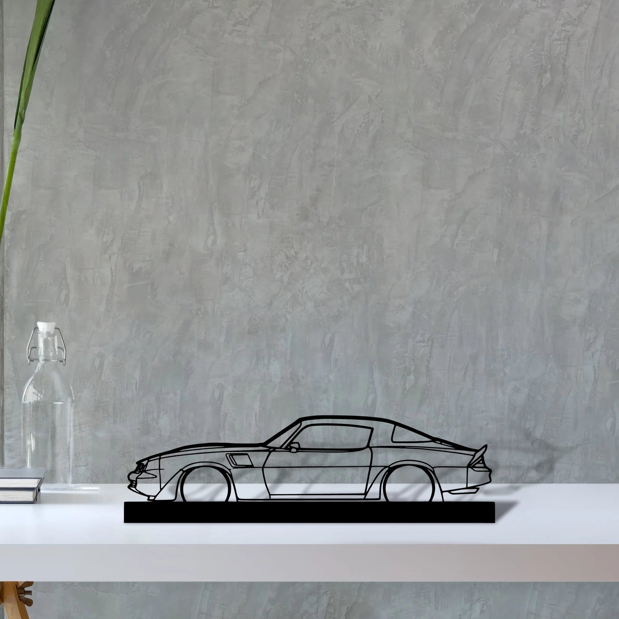 camaro-z28-1980 Silhouette Metal Art Stand - Tinvibe