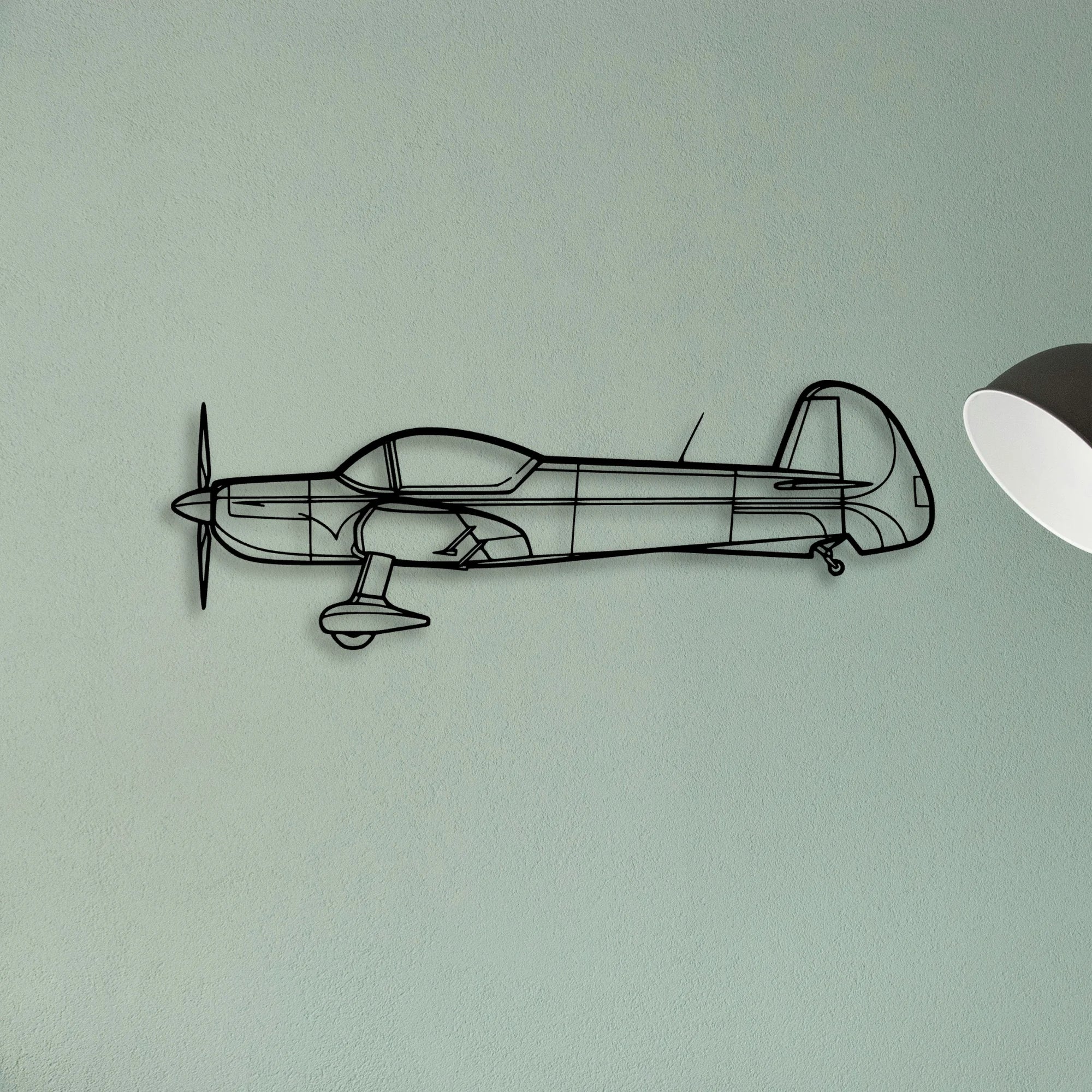 Cap 10 2006 Classic Aircraft Silhouette Metal Wall Art - Tinvibe
