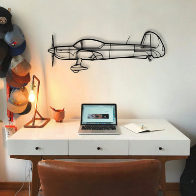 Cap 10 2006 Classic Aircraft Silhouette Metal Wall Art - Tinvibe