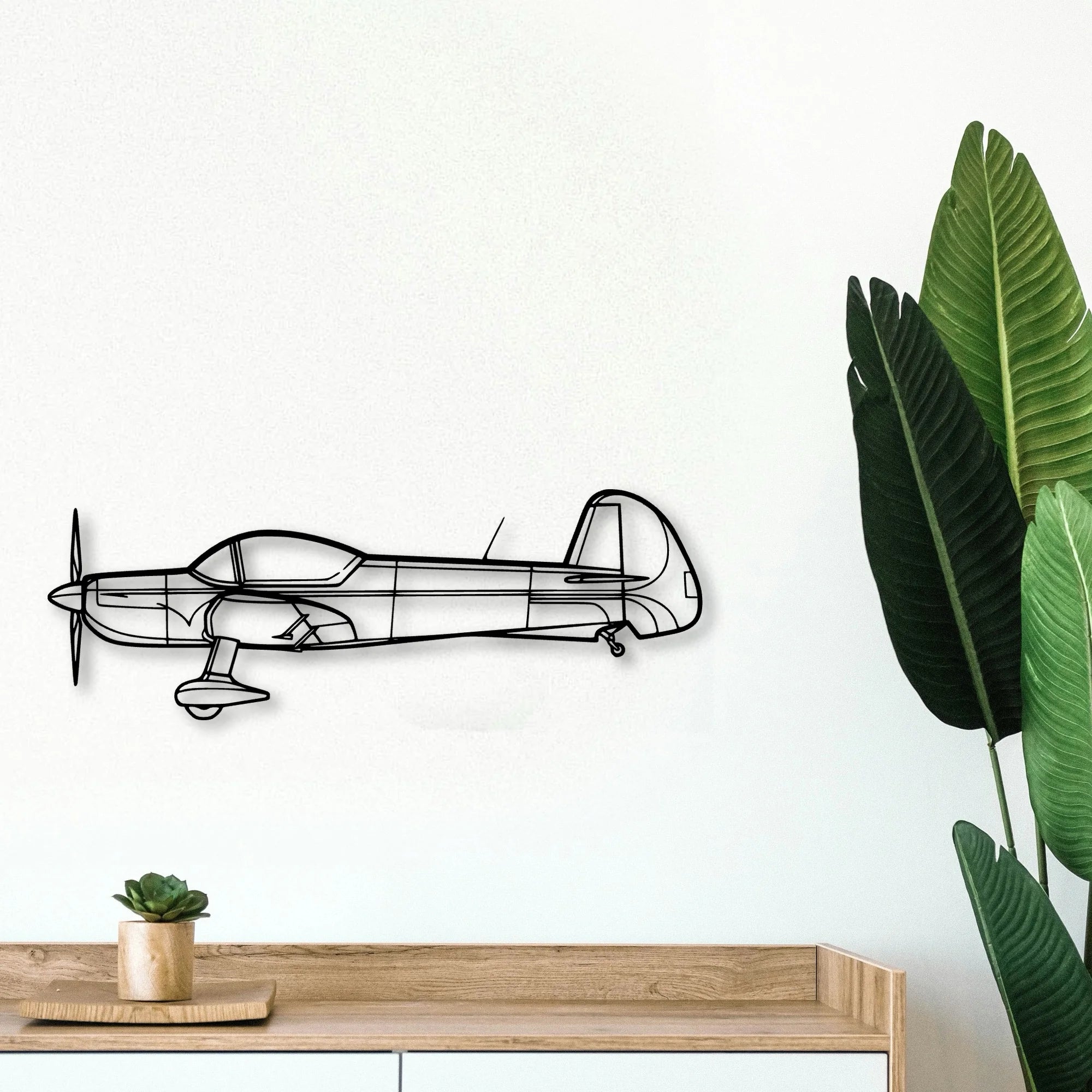 Cap 10 2006 Classic Aircraft Silhouette Metal Wall Art - Tinvibe