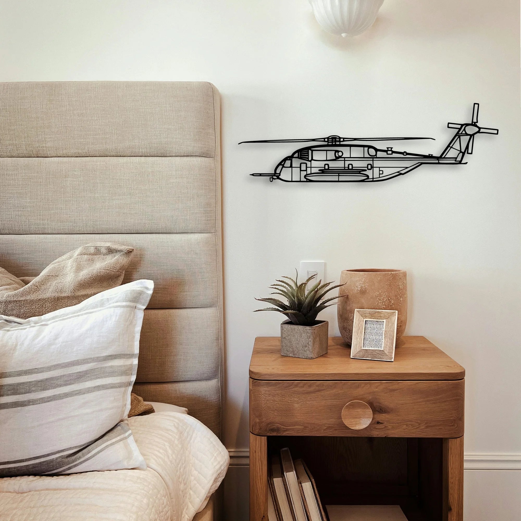 Ch 53E Super Stallion Classic Aircraft Silhouette Metal Wall Art - Tinvibe