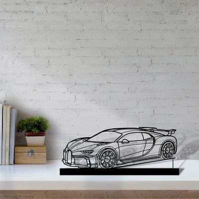 chiron-pur-sport-2021 Silhouette Metal Art Stand - Tinvibe