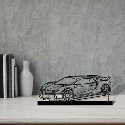 chiron-pur-sport-2021 Silhouette Metal Art Stand - Tinvibe