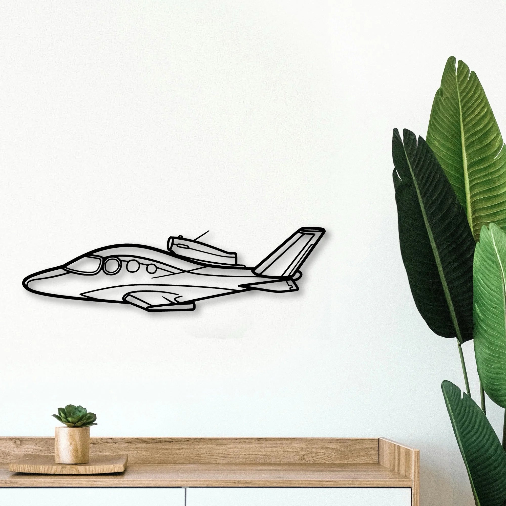 Cirrus SF30 Classic Aircraft Silhouette Metal Wall Art - Tinvibe