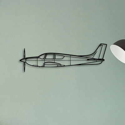 Citabria 2 Classic Aircraft Silhouette Metal Wall Art - Tinvibe