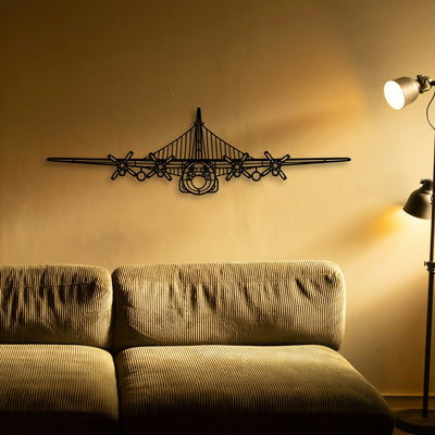Citabria 3 Classic Aircraft Silhouette Metal Wall Art - Tinvibe
