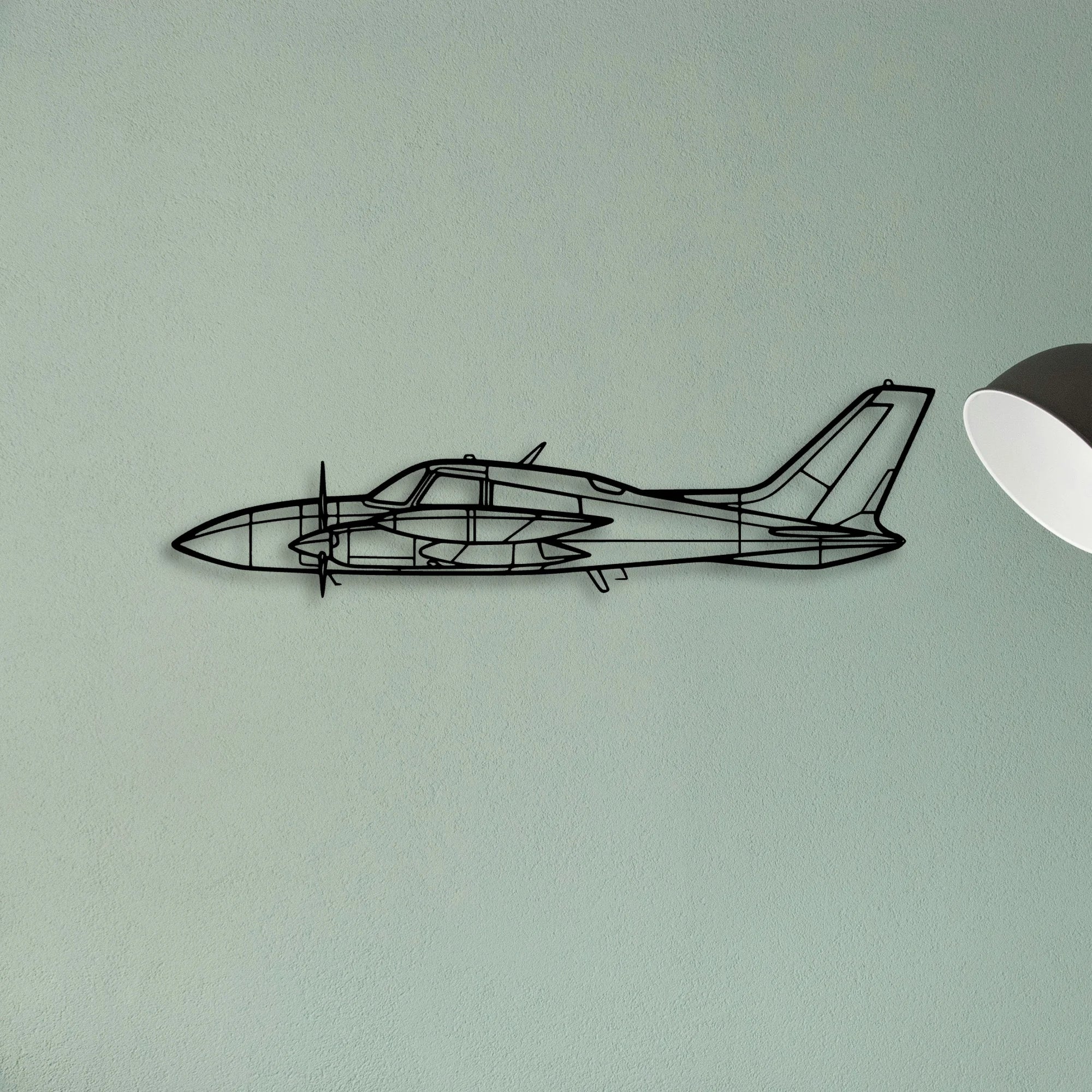 Citation M2 Classic Aircraft Silhouette Metal Wall Art - Tinvibe