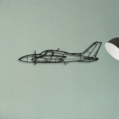 Citation M2 Classic Aircraft Silhouette Metal Wall Art - Tinvibe