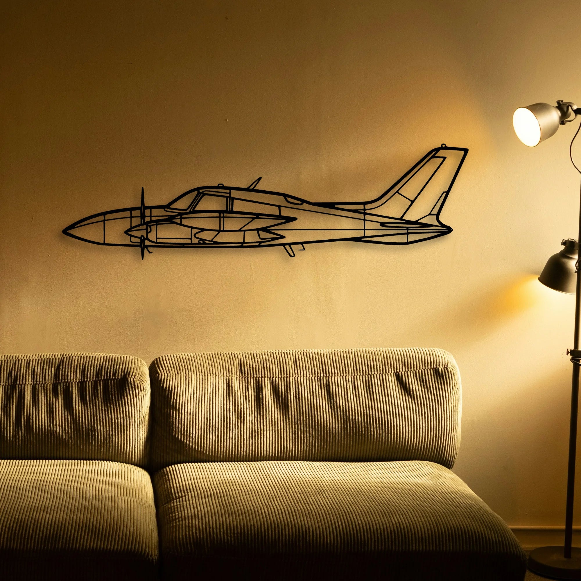 Citation M2 Classic Aircraft Silhouette Metal Wall Art - Tinvibe