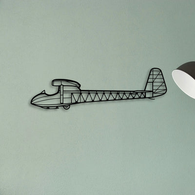 Citation Mustang Classic Aircraft Silhouette Metal Wall Art - Tinvibe