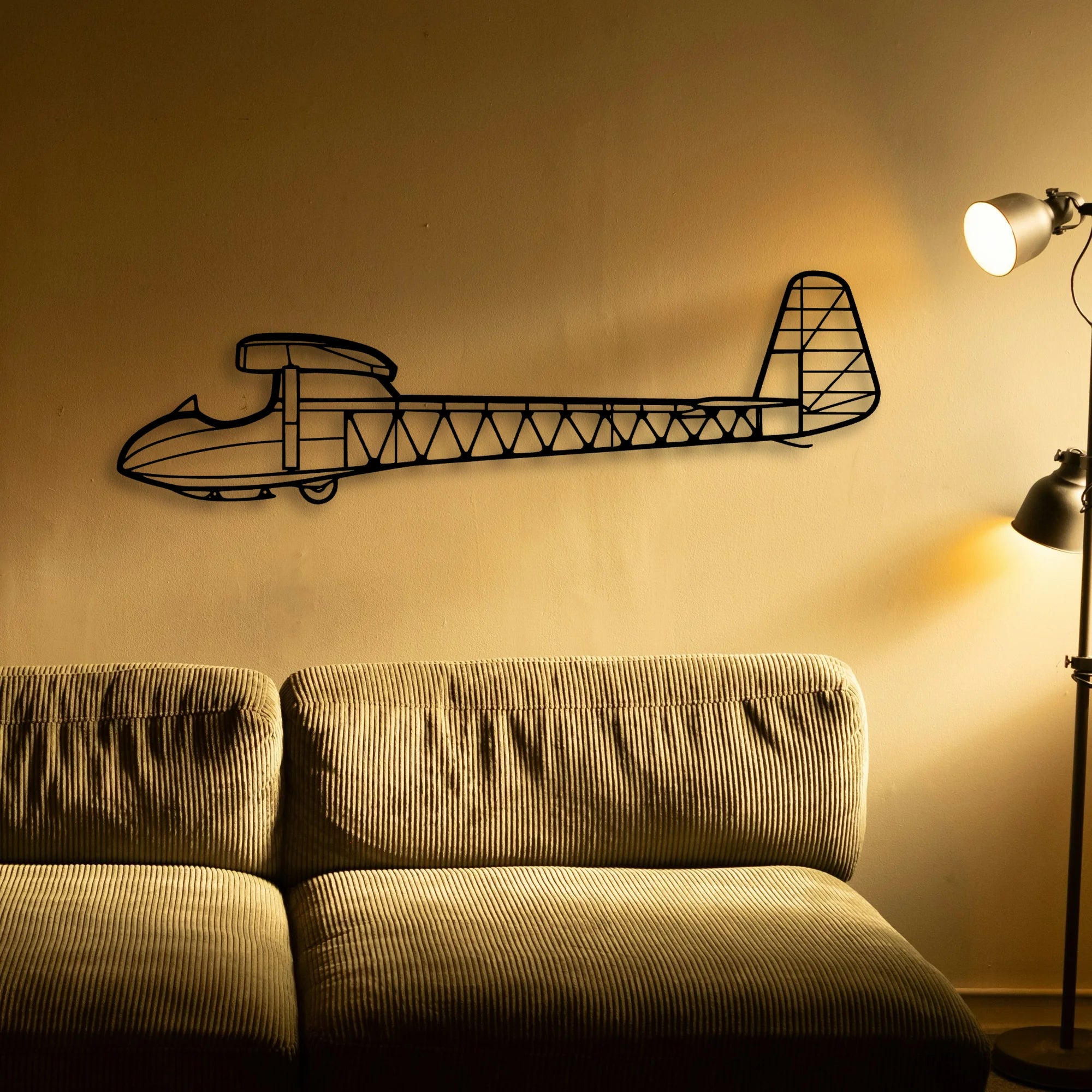 Citation Mustang Classic Aircraft Silhouette Metal Wall Art - Tinvibe