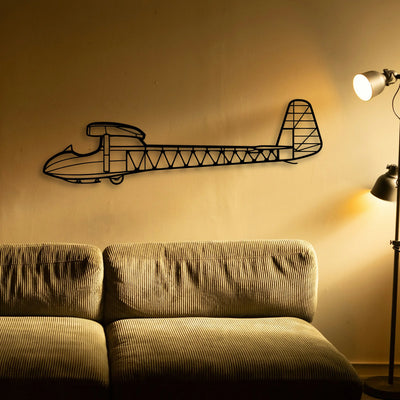 Citation Mustang Classic Aircraft Silhouette Metal Wall Art - Tinvibe