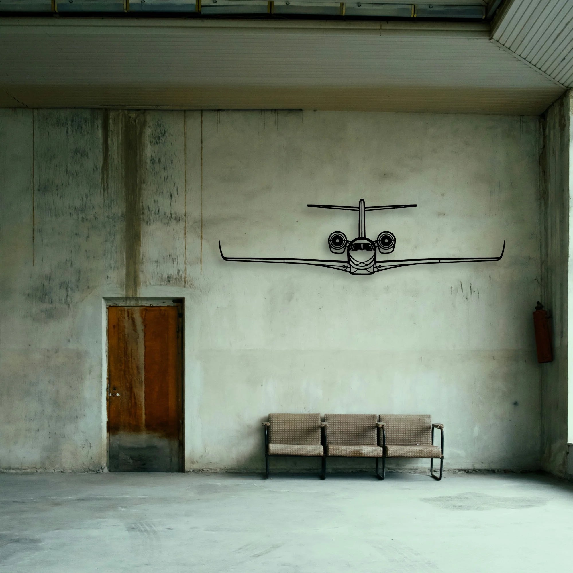 Citation X Classic Aircraft Silhouette Metal Wall Art - Tinvibe
