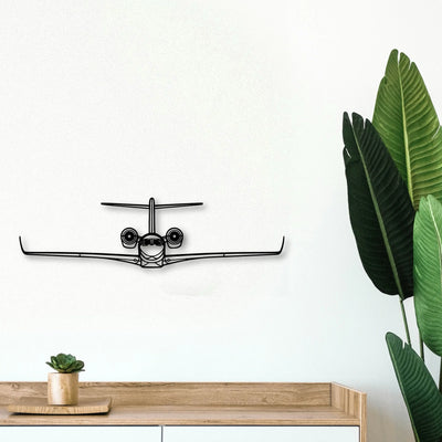 Citation X Classic Aircraft Silhouette Metal Wall Art - Tinvibe
