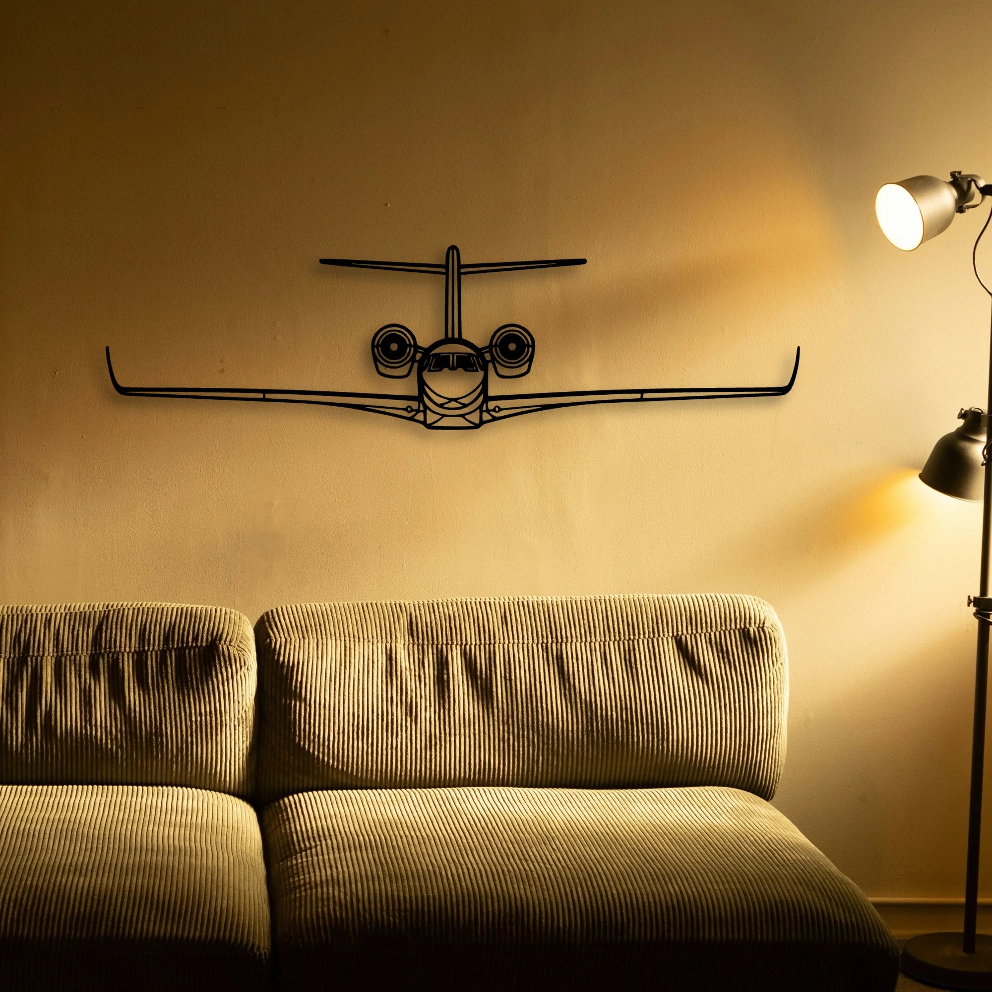 Citation X Classic Aircraft Silhouette Metal Wall Art - Tinvibe