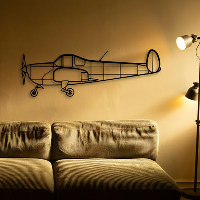 Citation Xls 2 Classic Aircraft Silhouette Metal Wall Art - Tinvibe
