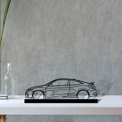 civic-si-coupe Silhouette Metal Art Stand - Tinvibe
