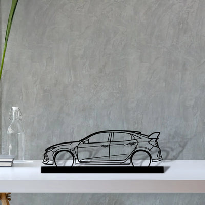 civic-type-r-fk8 Silhouette Metal Art Stand - Tinvibe