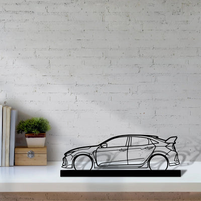 civic-type-r-fk8 Silhouette Metal Art Stand - Tinvibe