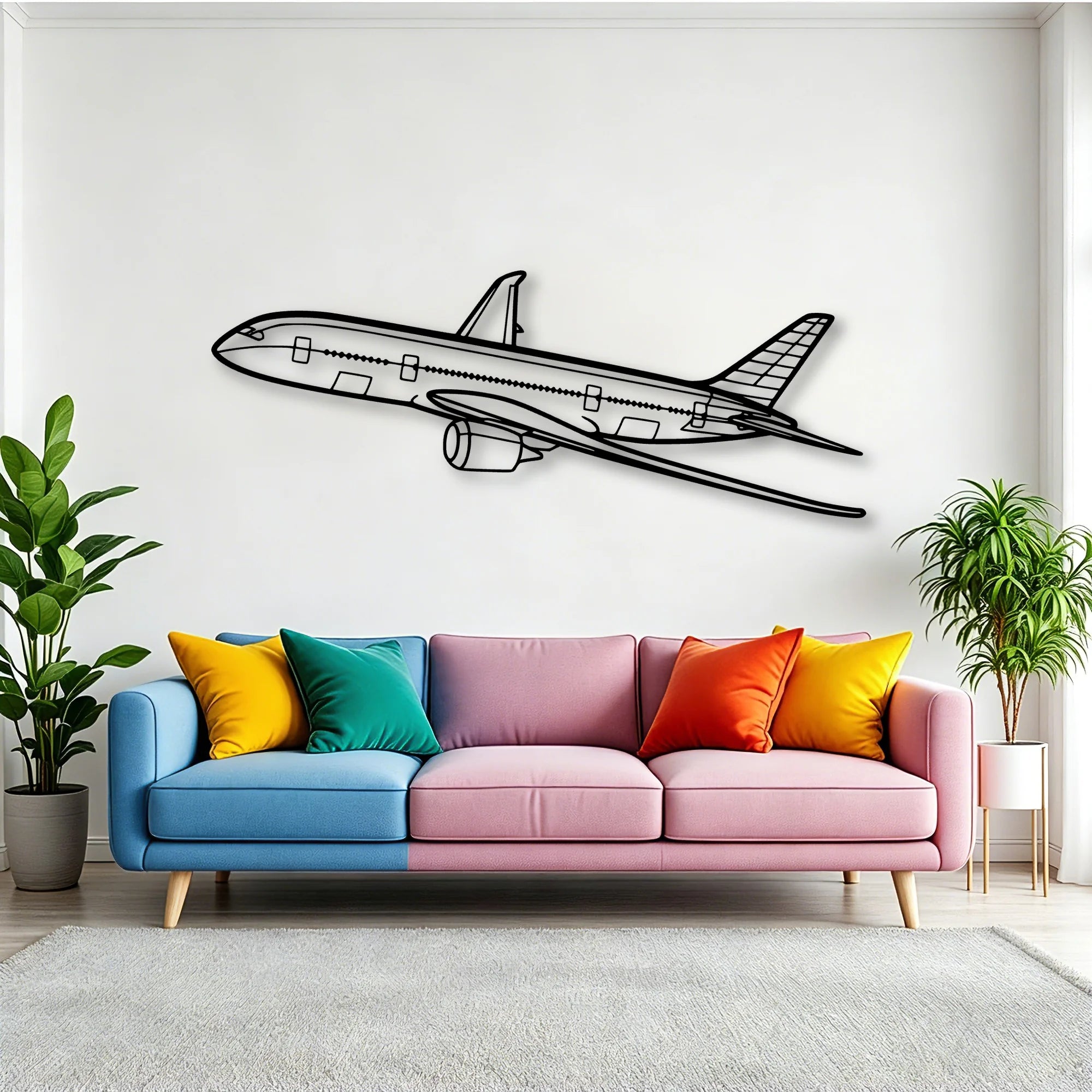 CJ3 4 Classic Aircraft Silhouette Metal Wall Art - Tinvibe