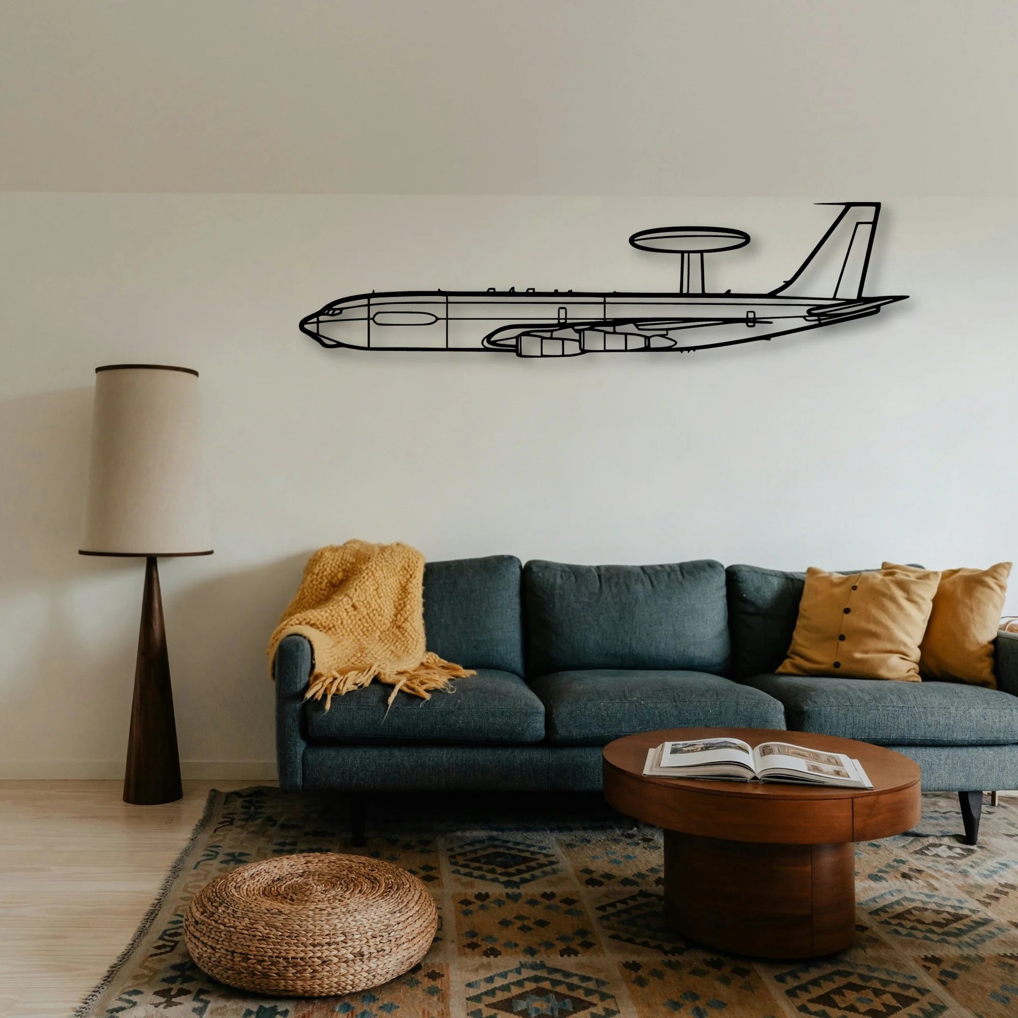 Columbia 350 Classic Aircraft Silhouette Metal Wall Art - Tinvibe