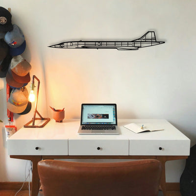 Concorde Classic Aircraft Silhouette Metal Wall Art - Tinvibe