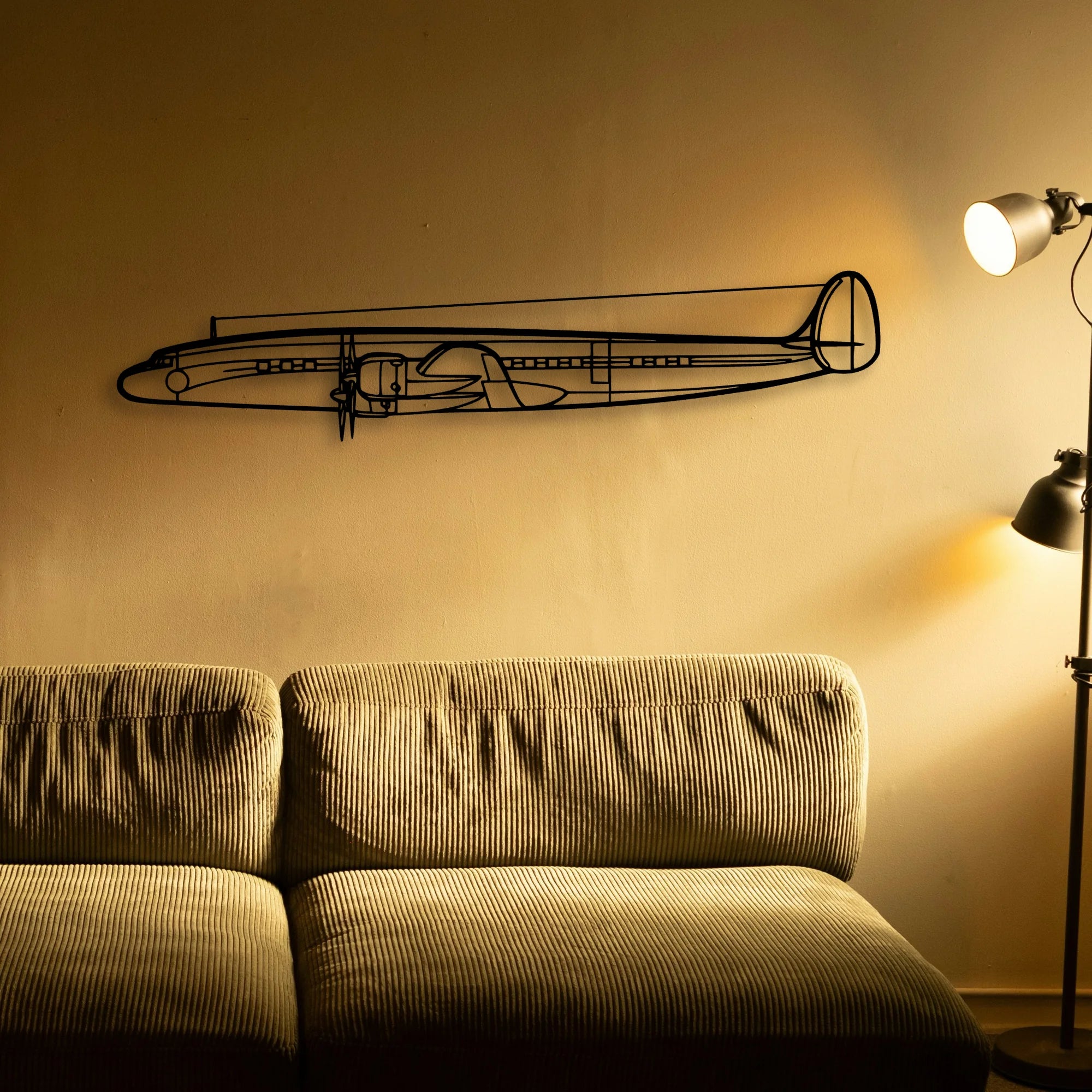 Constellation Classic Aircraft Silhouette Metal Wall Art - Tinvibe