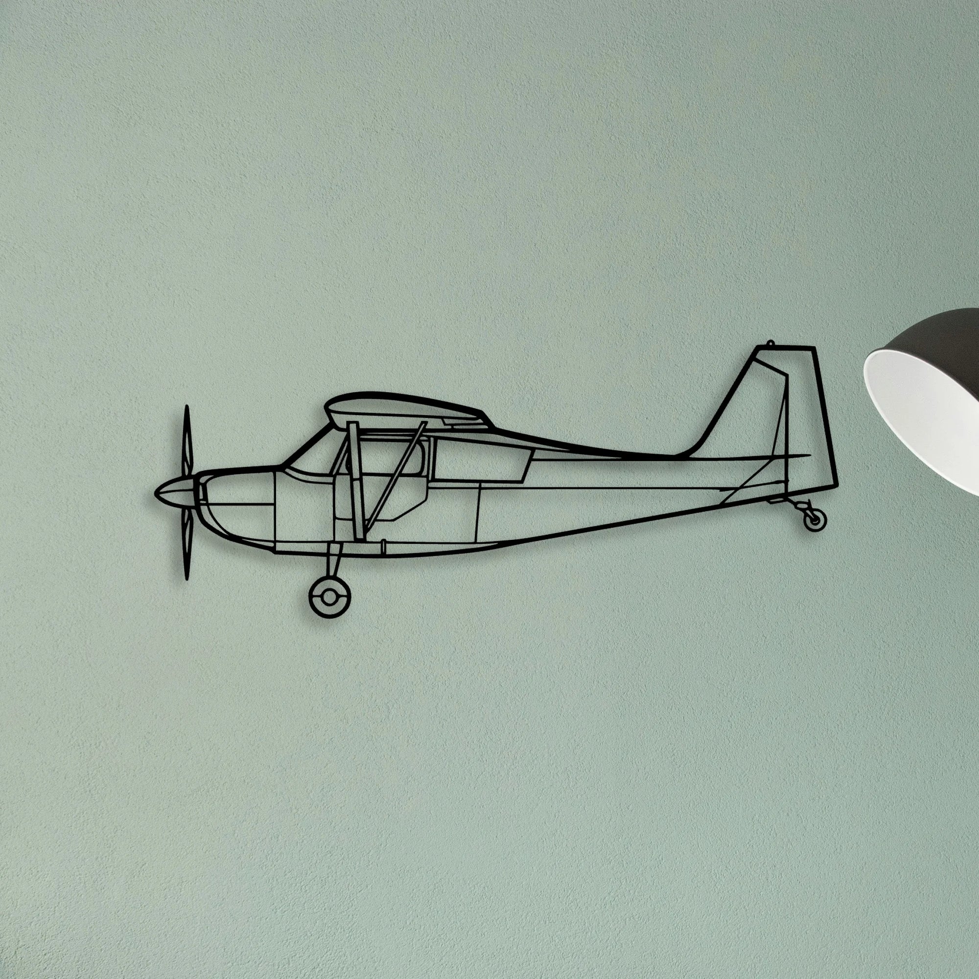 CRJ900 Classic Aircraft Silhouette Metal Wall Art - Tinvibe
