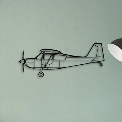 CRJ900 Classic Aircraft Silhouette Metal Wall Art - Tinvibe