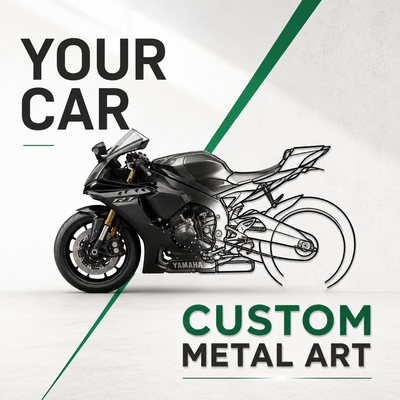 Your Custom Bike Silhouette Metal Wall Art Service - Tinvibe