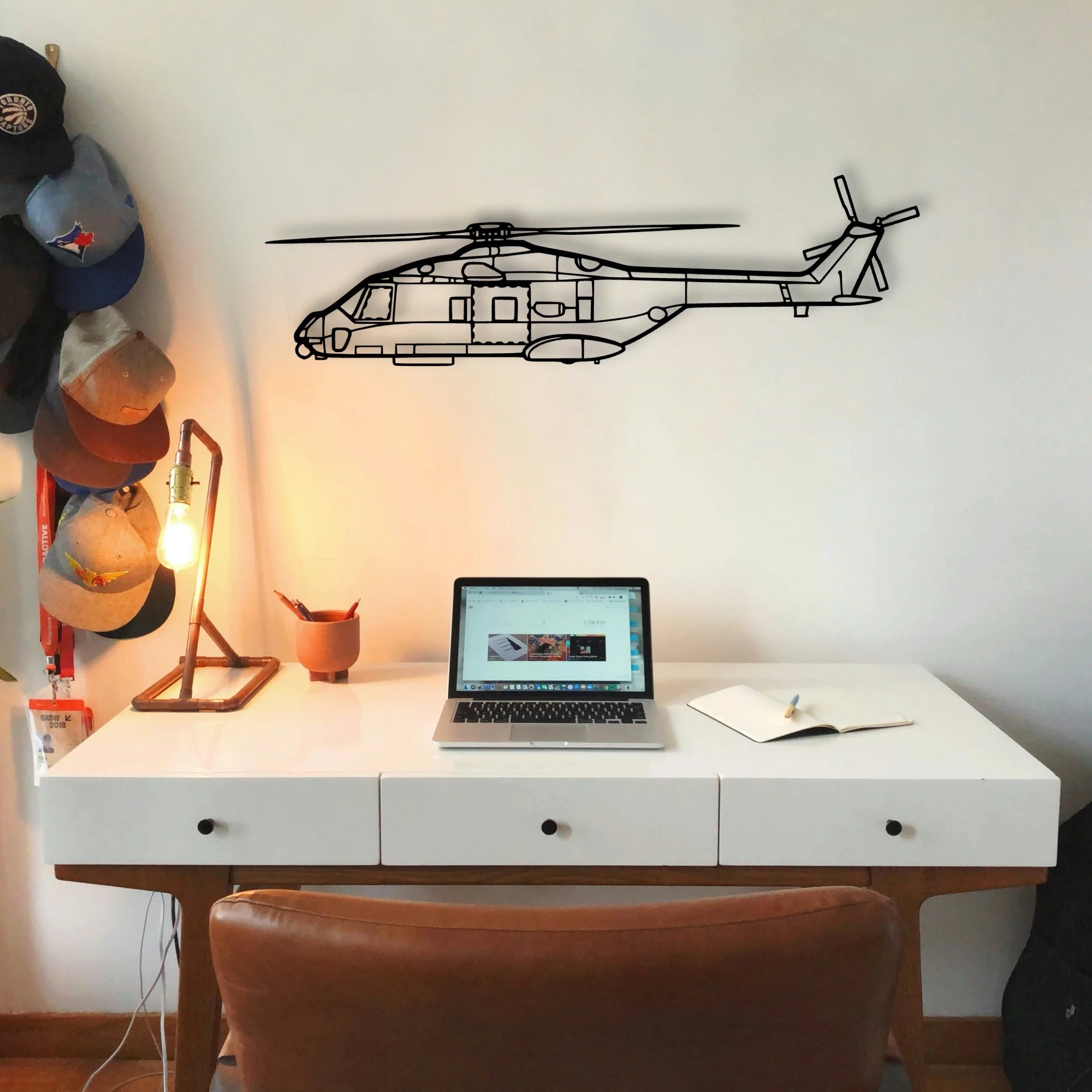 DA20 Classic Aircraft Silhouette Metal Wall Art - Tinvibe