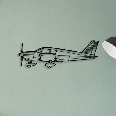 DA40 Classic Aircraft Silhouette Metal Wall Art - Tinvibe