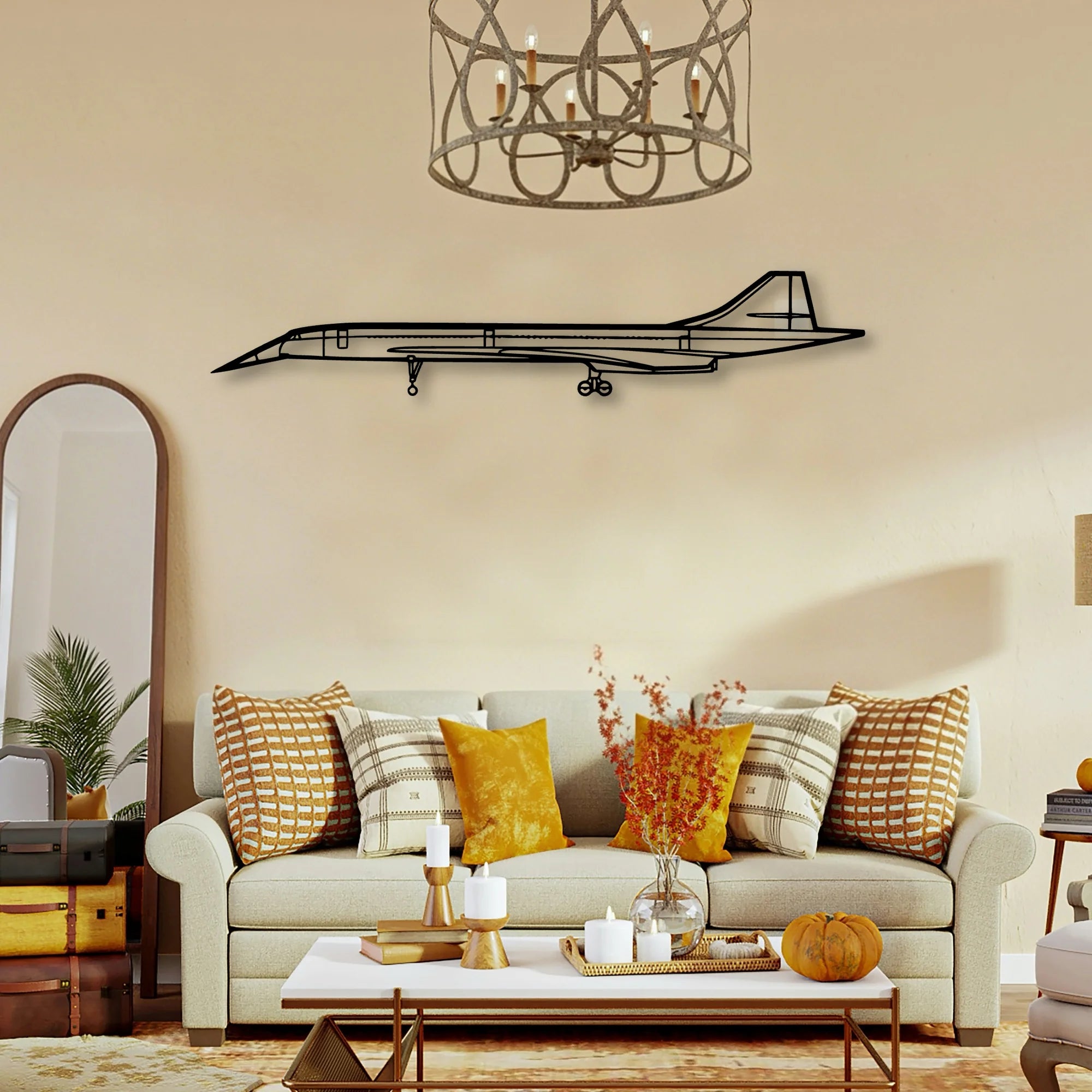 DA62 Classic Aircraft Silhouette Metal Wall Art - Tinvibe