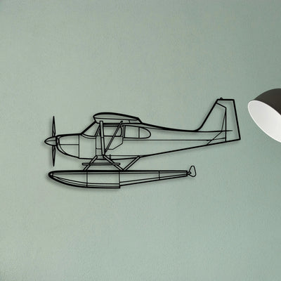 Dauphin AS365N3 Classic Aircraft Silhouette Metal Wall Art - Tinvibe