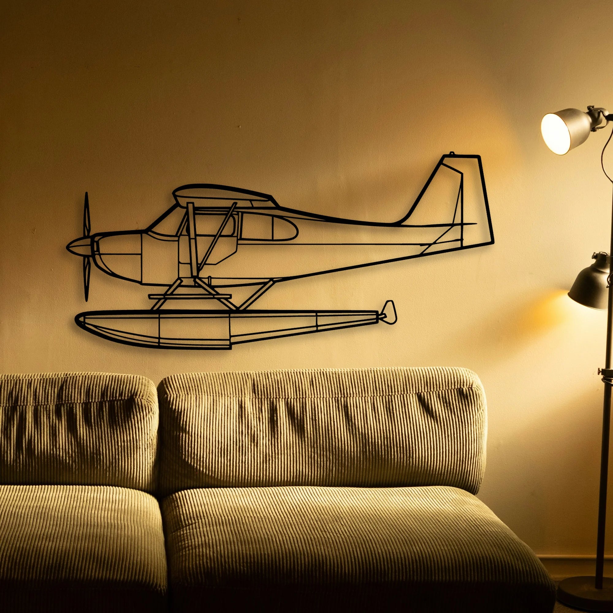 Dauphin AS365N3 Classic Aircraft Silhouette Metal Wall Art - Tinvibe