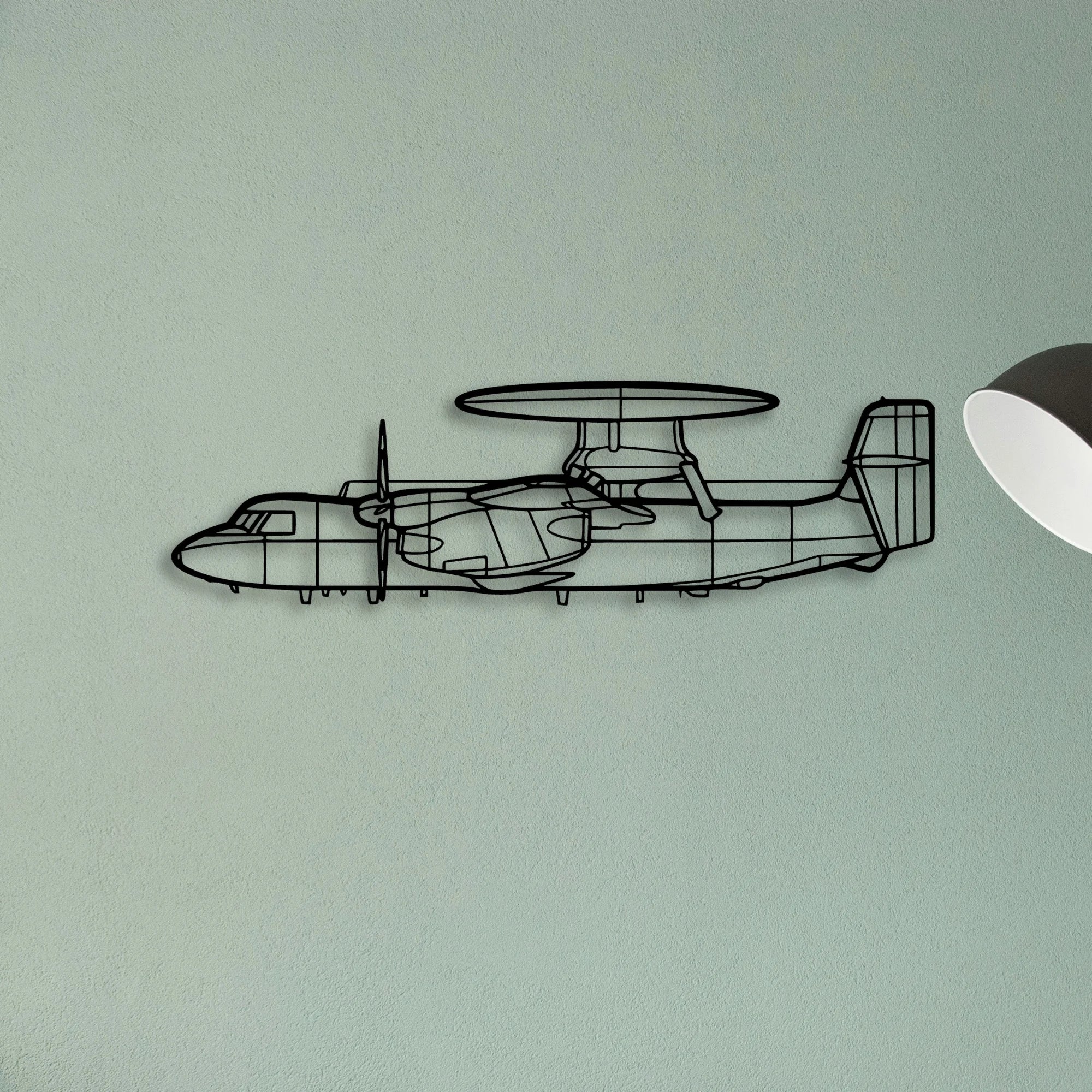 DC 3C Classic Aircraft Silhouette Metal Wall Art - Tinvibe