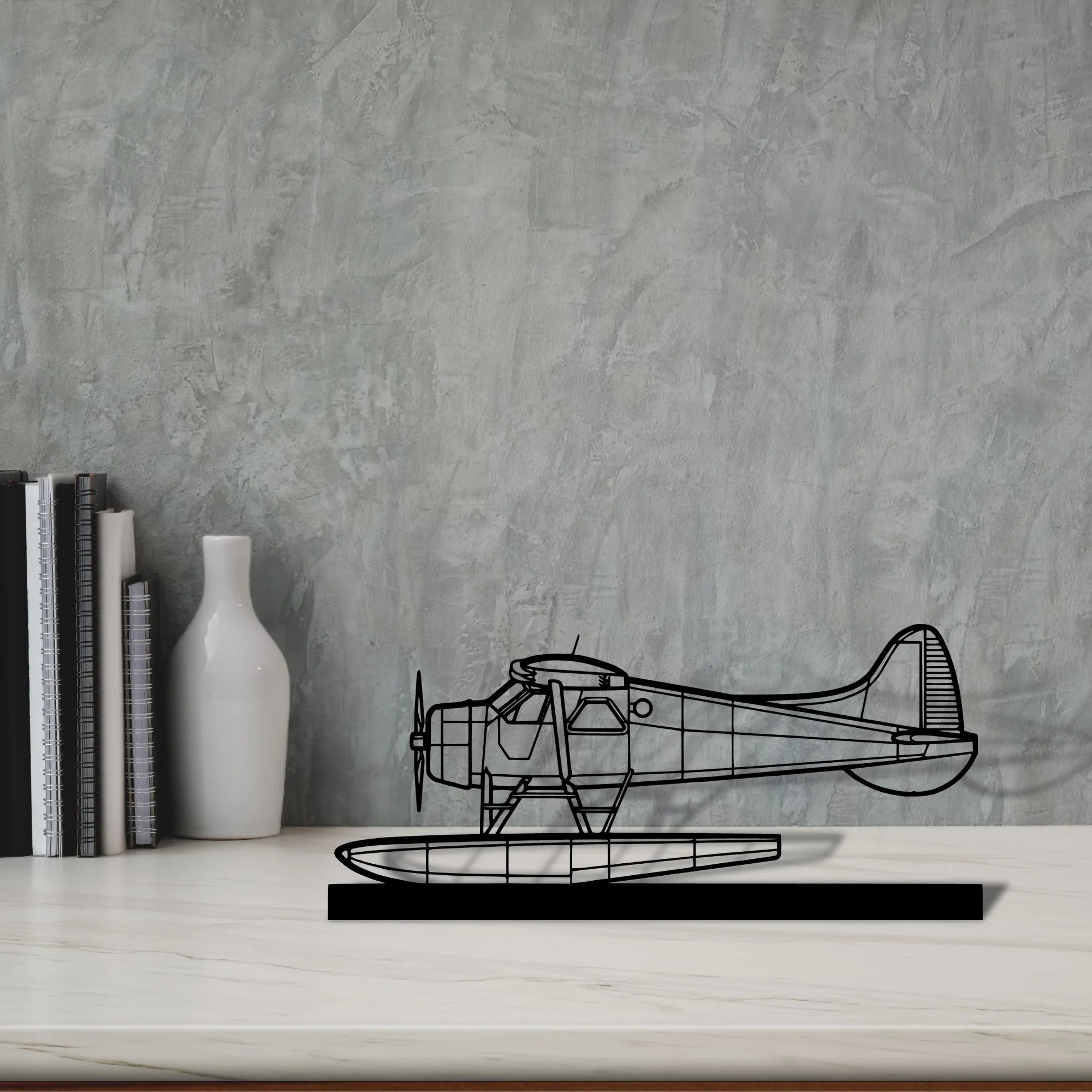 de-havilland-beaver-2 Silhouette Metal Art Stand - Tinvibe