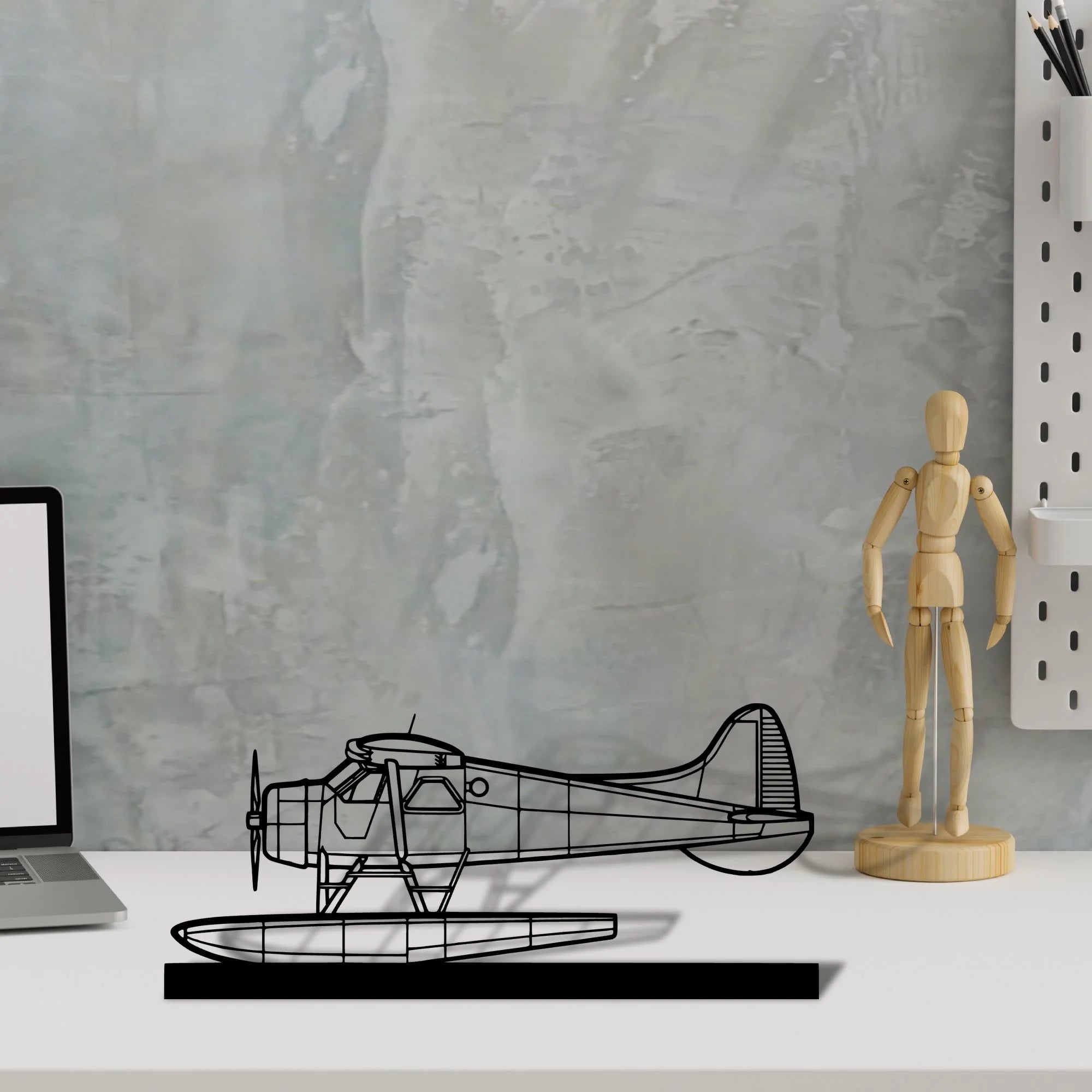 de-havilland-beaver-2 Silhouette Metal Art Stand - Tinvibe