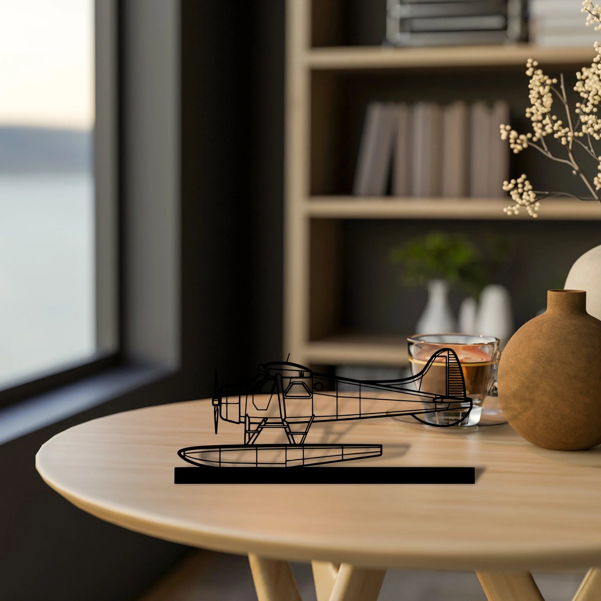 de-havilland-beaver-2 Silhouette Metal Art Stand - Tinvibe