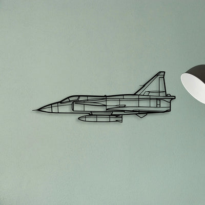 Dhc 2 Mk I Classic Aircraft Silhouette Metal Wall Art - Tinvibe