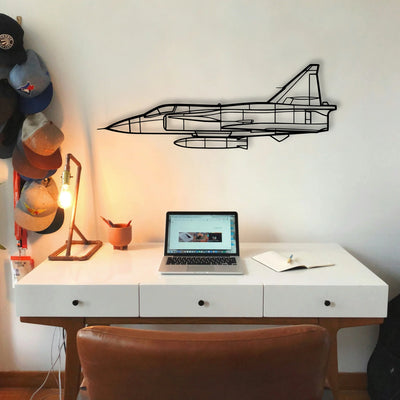 Dhc 2 Mk I Classic Aircraft Silhouette Metal Wall Art - Tinvibe