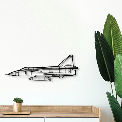 Dhc 2 Mk I Classic Aircraft Silhouette Metal Wall Art - Tinvibe