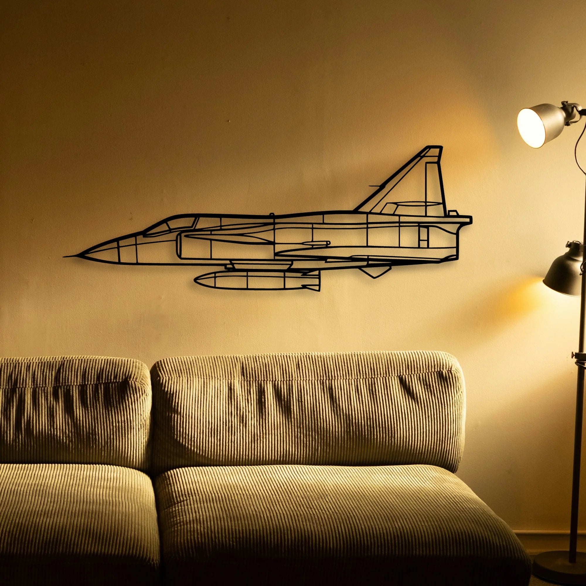 Dhc 2 Mk I Classic Aircraft Silhouette Metal Wall Art - Tinvibe
